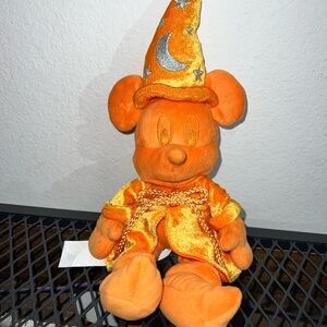 Disney Ink & Paint - ORANGE Sorcerer Mickey Plush Series 2 Excellent Condition